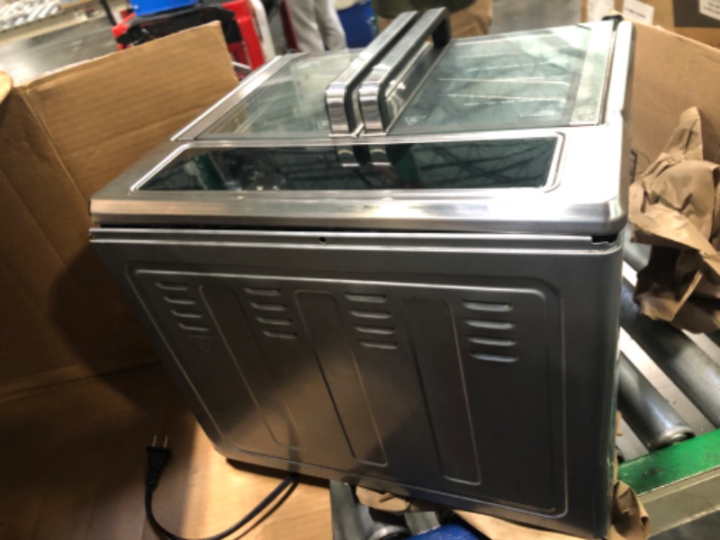 Photo 1 of ** VERY USED/ UNTESTED****Kitchen Elite®Air Fryer French Door Oven,26.4 Qt Easy Cleanup & Use Large Countertop Toaster Oven Combo,18 Presets & 1 Preheat & 1 Light,Multi-Layer Cooking,4 Accessories,Stainless Steel