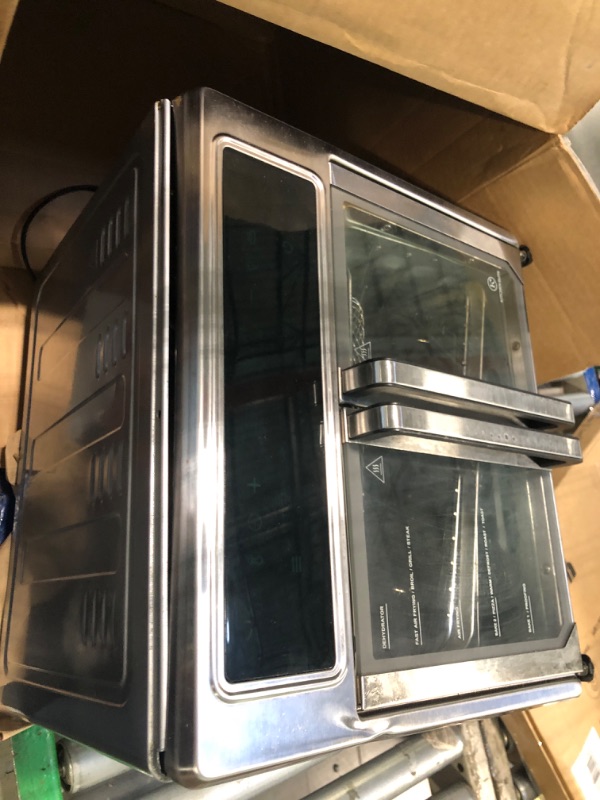 Photo 1 of ** VERY USED/ UNTESTED****Kitchen Elite®Air Fryer French Door Oven,26.4 Qt Easy Cleanup & Use Large Countertop Toaster Oven Combo,18 Presets & 1 Preheat & 1 Light,Multi-Layer Cooking,4 Accessories,Stainless Steel