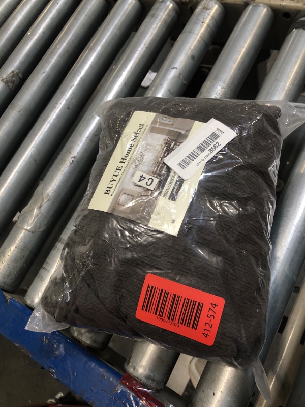 Photo 1 of ** VERY USED***BUYUE Dining Room Chair Covers Set of 4, Easy Installation Stretchy Jacquard Armless Kitchen Chair Seat Protectors, TPU not Mixed, Rear Covered- Brown- 4