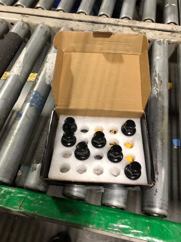 Photo 1 of ***ONLY SEVEN***MIKKUPPA M12x1.5 Lug Nuts - 20pcs One-Piece Black OEM Style Mag Seat Lug Nuts - Replacement for Toyota Avalon Camry Corolla Highlander, Lexus Scion Mitsubishi Pontiac Factory Wheels