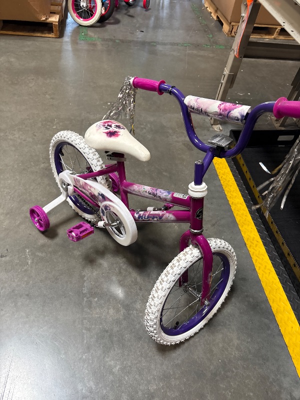 Photo 1 of **MINOR SCRAPES ON SEAT**16" Sea Star Kids' Bike from Huffy, Fits Riders 42" - 48", Purple, Child, Girls
