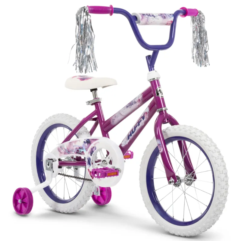 Photo 1 of **MINOR SCRAPES ON SEAT**16" Sea Star Kids' Bike from Huffy, Fits Riders 42" - 48", Purple, Child, Girls
