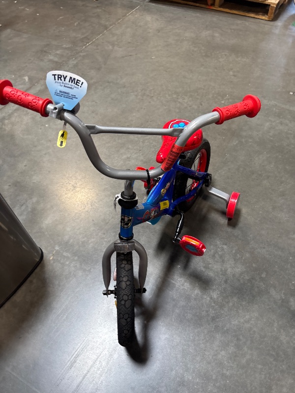 Photo 1 of **MISSING PAW BADGE ON HANDLE BAR**Huffy 12" Paw Patrol Kids' Bike, Fits Riders 3'1" - 3'5", Blue, Child, Boy's

