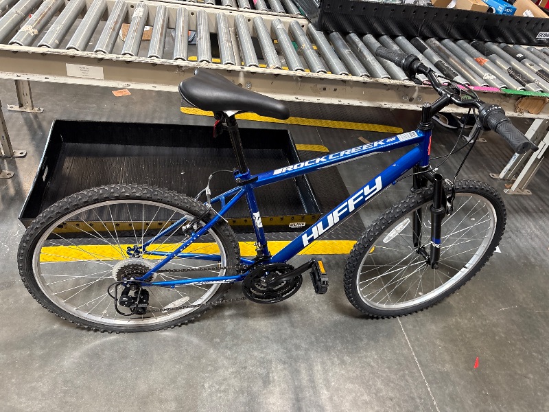 Photo 1 of **MINOR SCRAPES TO FRAME**Huffy 26" Rock Creek Mountain Bike, Fits Riders 5'0"+, Blue, Adult, Men's