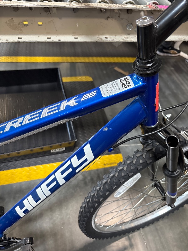 Photo 1 of **MINOR SCRAPES TO FRAME**Huffy 26" Rock Creek Mountain Bike, Fits Riders 5'0"+, Blue, Adult, Men's