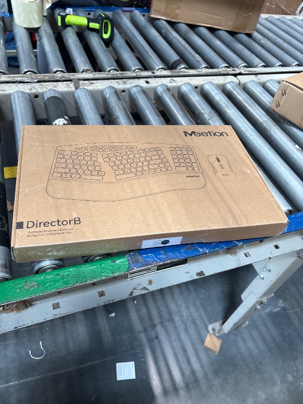 Photo 1 of **COMPLETELY FACTORY SEALED AS SHOWN IN PHOTOS**MEETION Ergonomic Keyboard and Mouse, Multi-Device Bluetooth Keyboard and Mouse Wireless, 4 DPI Adjustable Mouse, Full-Sized Split Keyboard, for PC/Computer/Laptop/Tablet/Window/Mac (2025 Upgrade)