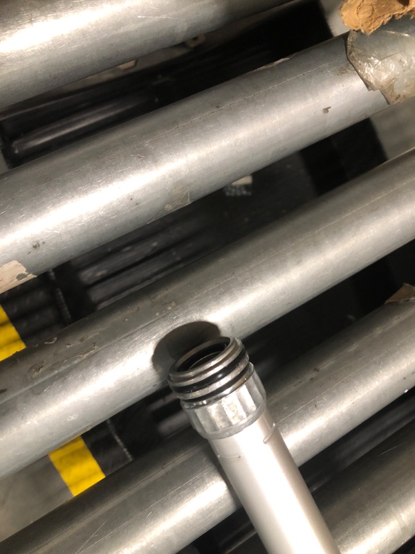 Photo 1 of ** THE HANDLE HAS A DEEPER BEND BOTTOM, END MISSING SECURE STOPPER**Guttermaster Pro Telescopic Water Fed Pole, Gutter Cleaning Tool with Curved End -Easy Gutter Cleaning from the Ground, Connects to Most Garden Hoses, No Special Attachments Needed,Extend