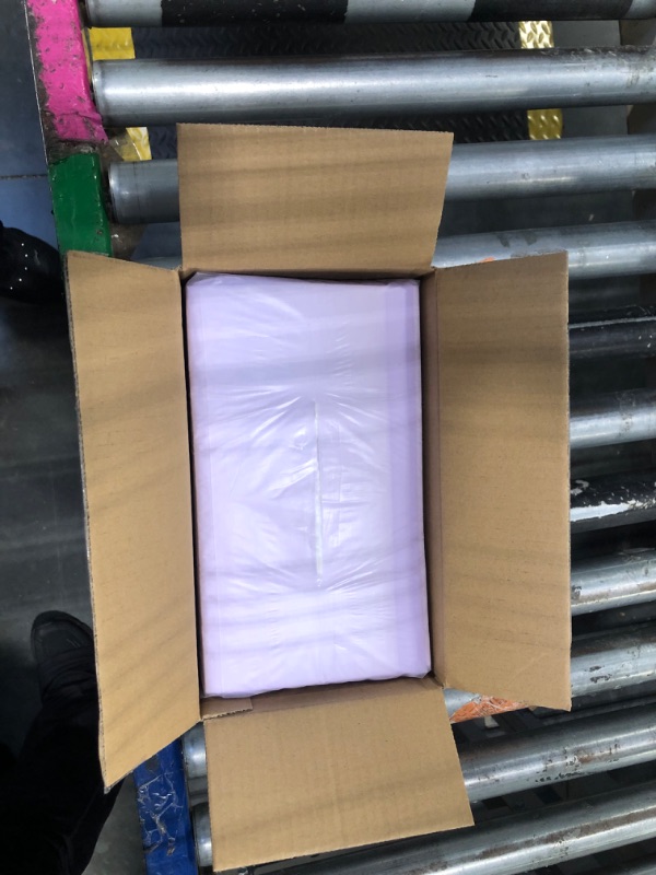 Photo 1 of ** First PAD CUT WHEN OPENING BOX**Amazon Basics Cat Litter Pee Pads, 20 Count, Universal Fit for Litter Box, Odor Control with Fresh Scent, Purple