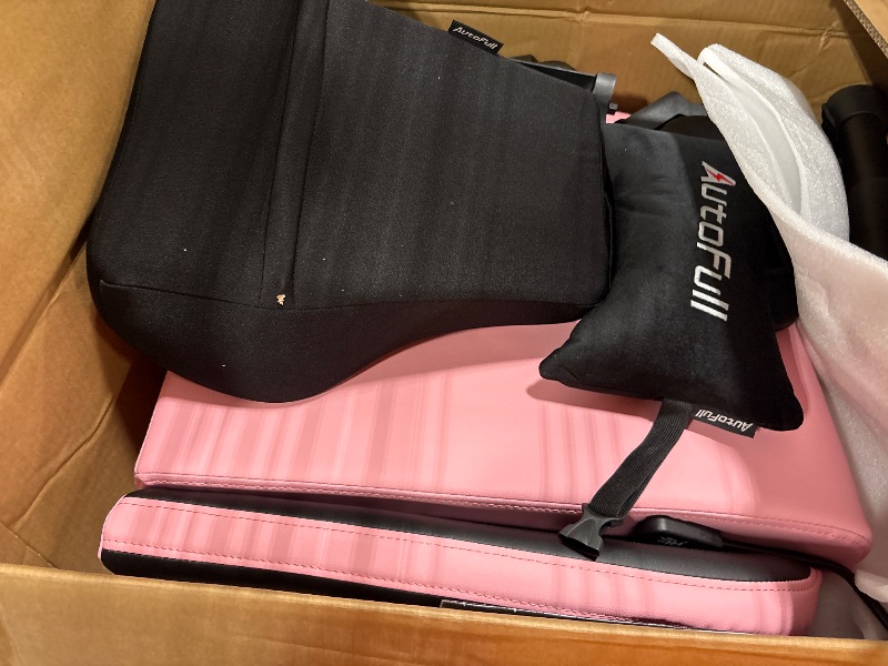 Photo 1 of ***PINK**AutoFull C3 Gaming Chair, Racing Style Gaming Chair with Ergonomic Lumbar Support,Adjustable High Back PU Leather PC Chair with Footrest,Purple