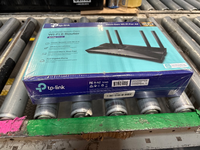 Photo 1 of ***COMPLETELY FACTORY SEALED FROM MANUFACTURE**AS SHOWN IN PHOTOS**TP-Link Smart WiFi 6 Router (Archer AX10) – 4 Gigabit LAN Ports, Dual Band 802.11AX Router, Beamforming, OFDMA, MU-MIMO, Parental Controls, Dual-Core 900MHz Processor, Works with Alexa