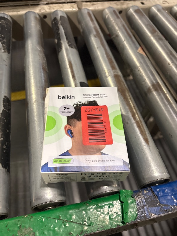 Photo 1 of **MISSING 1 EARBUD**Belkin Soundform Nano - Bluetooth Earbuds for Kids with Built-in Microphone, 24H Battery Life, 85dB Safe Volume Limit - Kids Bluetooth Earbuds for iPhone, iPad, Galaxy & More - Blue