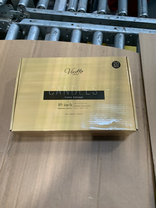 Photo 1 of *Missing Parts*
Taper Candles 10 Inch Green 20 Pack Unscented, Dripless, Smokeless Long Tall Tapered Candlesticks Wedding Home Decor Dinner Natural Color Series