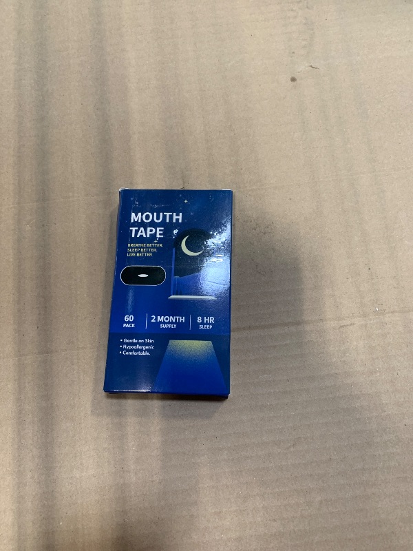 Photo 1 of ****** MOUTH TAPE ******* 60 Pack Premium Tape, Pain Free Removal, Latex Free, Gentle On Skin B1