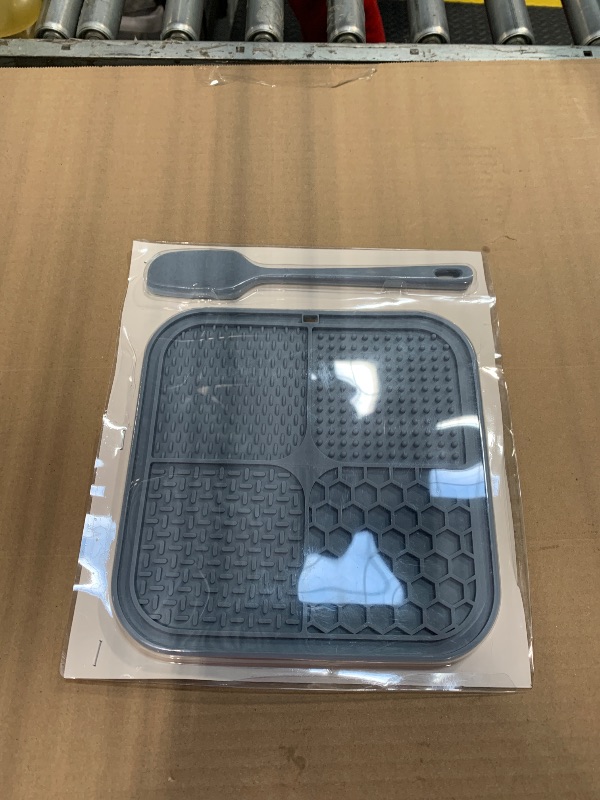 Photo 1 of  ***** ONLY 1 **** ChefAide 2 Pack Lick Mat for Dogs,Cats,Upgraded 8.5×8.5 inches Licking Mats with Suction Cups,Slow Feeder Licking Pad for Anxiety Relief and Boredom Reducer,Suitable for Dog Training Set 5