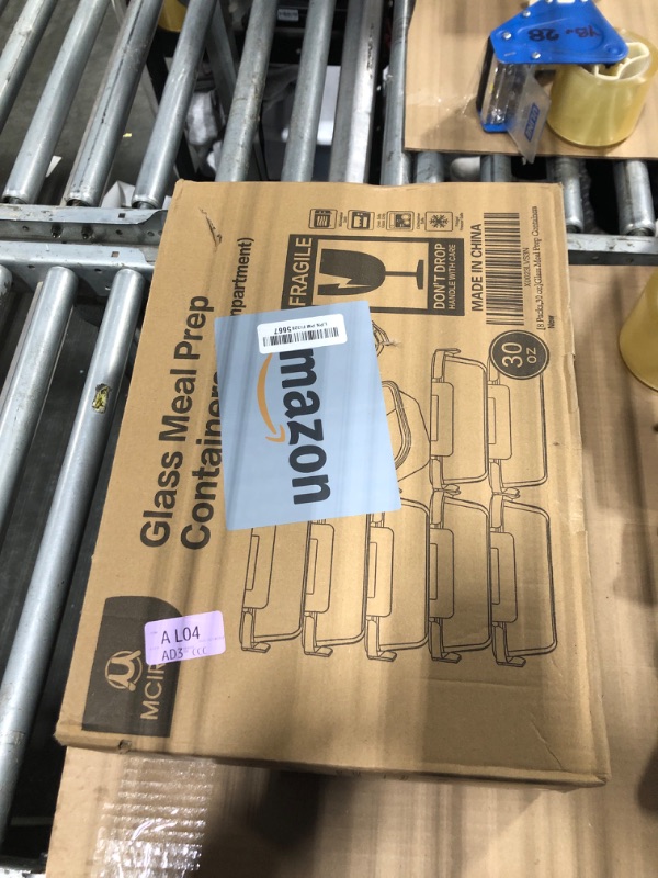 Photo 1 of [8-Pack,30 oz]Glass Meal Prep Containers,Glass Food Storage Containers,Airtight lunch Containers with Lids, Microwave, Oven, Freezer and Dishwasher