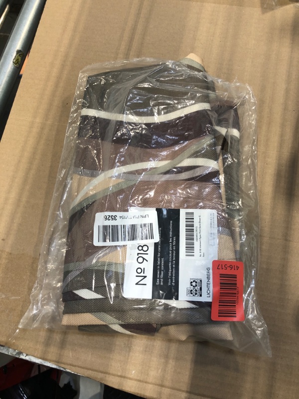 Photo 1 of ****** ONE PANEL ***** No. 918 Intersect Ogee Print Semi-Sheer Grommet Curtain Panel