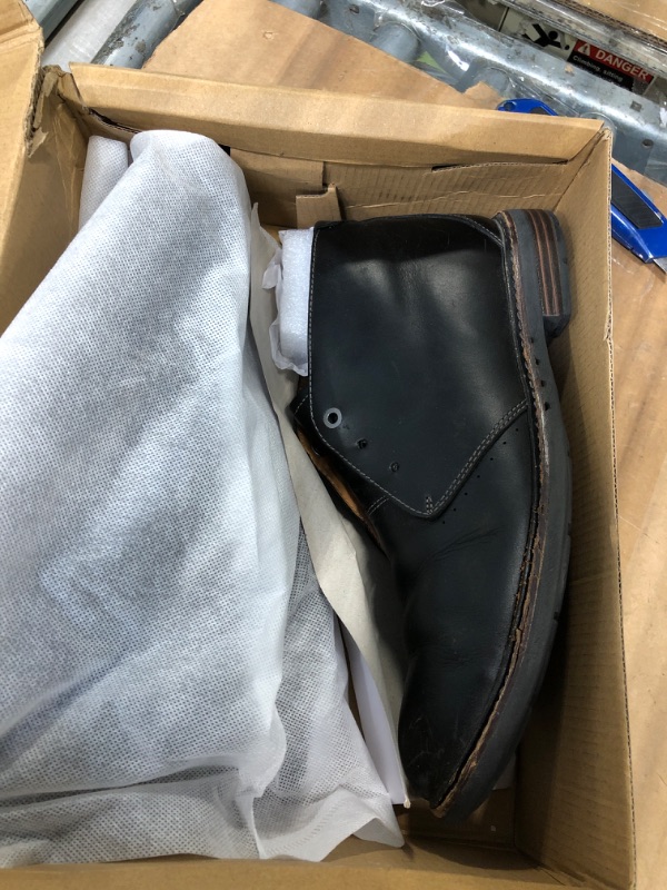 Photo 1 of ***used***dirty***Vostey Men's Dress Boots Cap Toe Black Casual Chukka Boots for Men (BMY8032A blacknubuck 09.5)