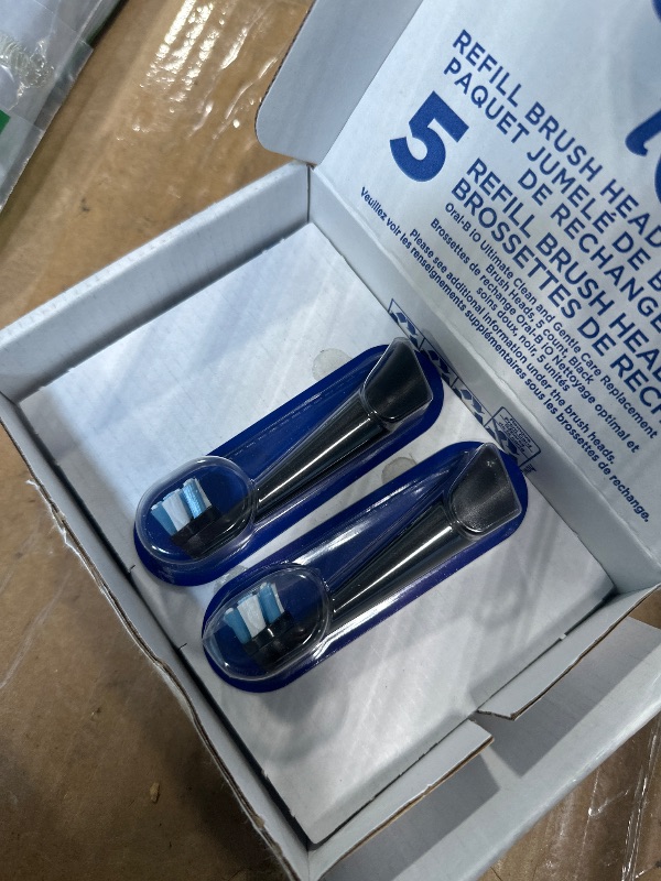 Photo 1 of ***ONLY 4***Oral-B iO Ultimate Clean Replacement Brush Heads, 5 Count, 4 Ultimate Clean + 1 Gum & Sensitive Black