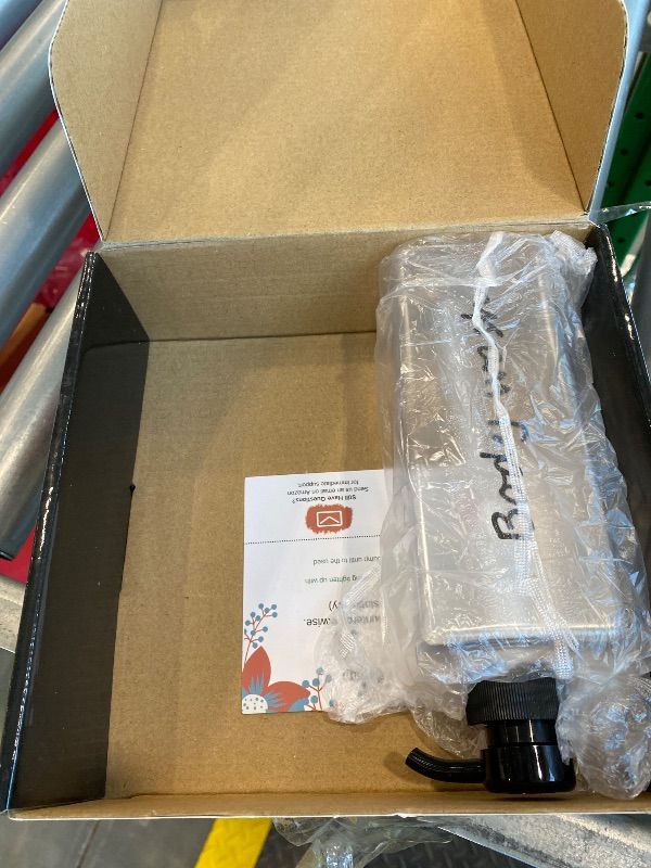 Photo 1 of ***TWO BOTTLES MISSING****Shampoo Dispenser - Refillable Shampoo and Conditioner Bottles (Clear, Set of 3, 21oz) - Modern Shampoo Bottles for Shower Soap - Empty Shampoo Conditioner Body Wash Dispenser Set - for Bathroom