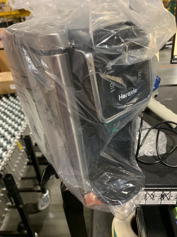 Photo 1 of ****UNTESTED ITEM**** Single Serve Coffee Maker for K-Cup Pod and Grounds, Hot and Iced Coffee Maker, Strong Button Feature, 6 to 14oz Brew Sizes, 50oz Removable Reservoir, Up to 6.5 Inch Cup, Stainless Steel, Black