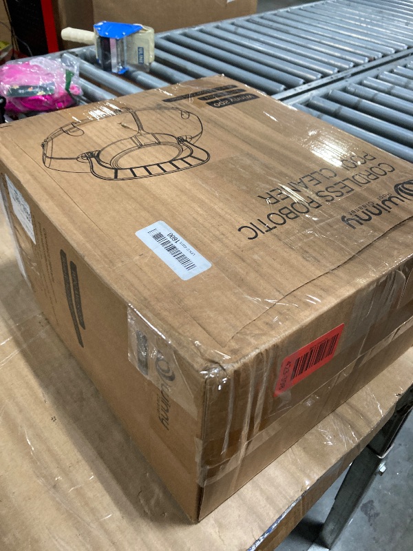 Photo 1 of (2025 Upgrade) Cordless Robotic Pool Cleaner, Lasts 75 Min, Automatic Vacuum for Above-Ground Pools up to 645 Sq.ft,Portable, Self-Parking,Light Blue