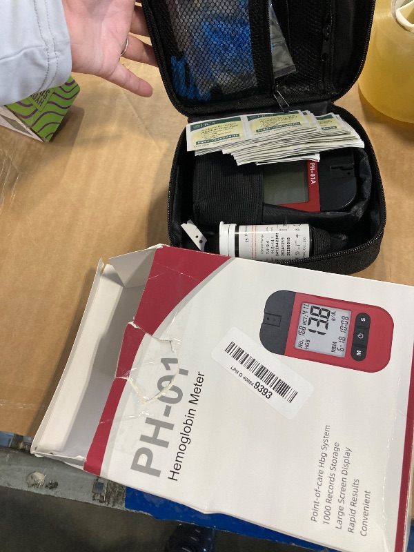 Photo 1 of BESTAR LAB Hemoglobin Test Kit with 25 Hemoglobin Test Strips, Hemoglobin Test Meter for Home Use, Hemoglobin Tester Kits, Easy to Use.