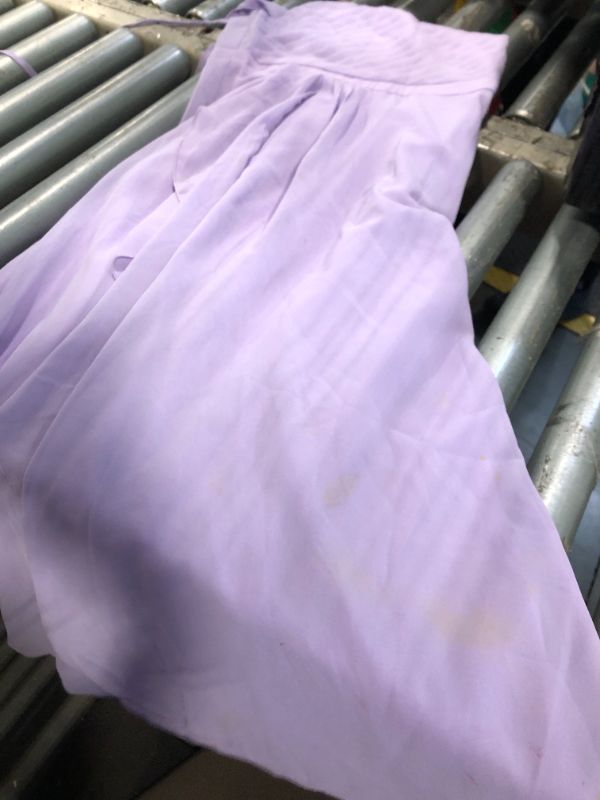 Photo 1 of *MINOR DAMAGE HAS STAIN Imily Bela Girls A-Line Halter Dress Junior Bridesmaid Flower Girl Flowy Chiffon Maxi Dresses Wedding Party Pageant Gown