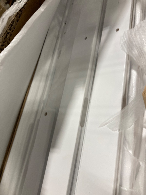 Photo 1 of ** USED / DAMAGE MINOR** PVWIIK Queen Size Murphy Bed with Storage Shelf & Support Plate for Adult,Girls,Boys,Wood Hidden Wall Bed Cabinet,Space-Saving,No Box Spring Needed, White