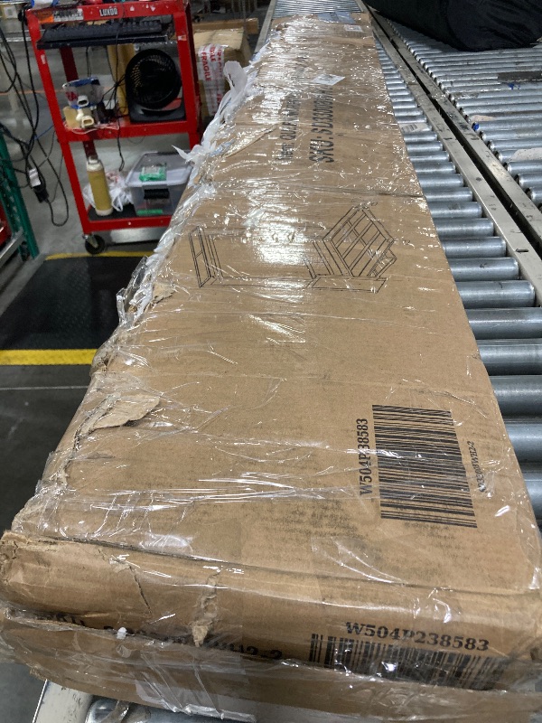 Photo 1 of ** USED / DAMAGE MINOR** PVWIIK Queen Size Murphy Bed with Storage Shelf & Support Plate for Adult,Girls,Boys,Wood Hidden Wall Bed Cabinet,Space-Saving,No Box Spring Needed, White