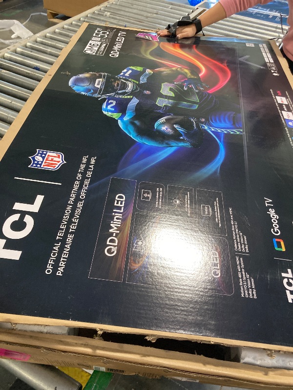 Photo 1 of ** NEW //TESTED FUNCTIONAL ** TCL 55-Inch Class QM6K Series QD-Mini LED 4K UHD Google Smart TV Best Value Mini-LED TV - QLED, 144hz, 240hz Gaming Rate, High Contrast Screen, Onkyo Audio, Dolby Atmos (55QM6K, 2025 Model)