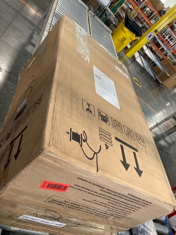 Photo 1 of ** USED/ TESTED FUNCTIONAL/ INCLUDED MANUAL CONTROL AND ACCESORIES **Amazon Basics 3-In-1 Portable Air Conditioner, 12000 BTU (ASHRAE), Cools Up to 550 Sqf, Portable AC with Cool/Dry (Dehumidifier)/Fan-Only Functions, Auto Mode, Sleep Mode, Timer, White