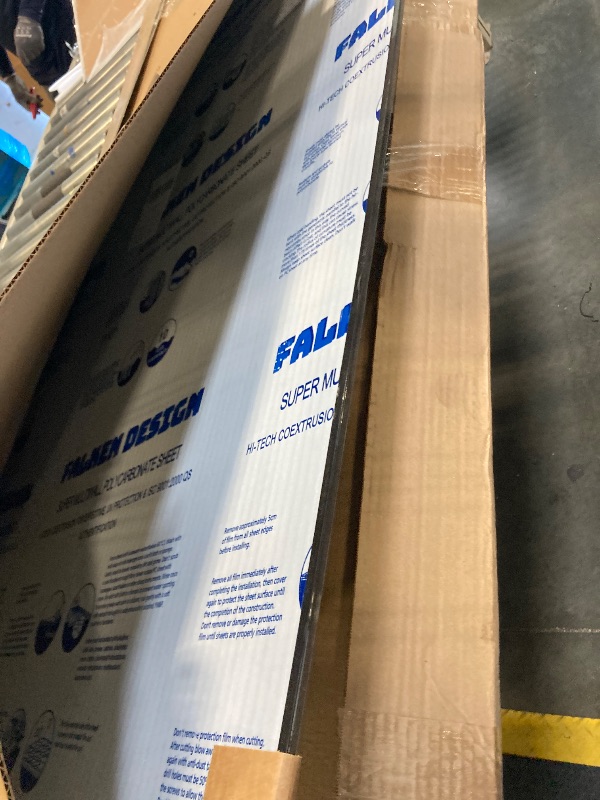 Photo 1 of ** DAMAGE MINOR CHEK PHOTO** Falken Design Polycarbonate Roof Panel Twinwall (Multiwall) Gray 36 in. x 72 in. x 3/8 in. (8MM) Thick