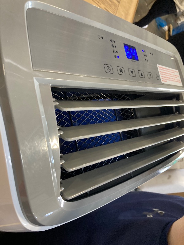 Photo 1 of ** USED / FUNCTIONAL / TESTED** BLACK+DECKER Portable Air Conditioner, 8,000 BTU (3,950 BTU SACC) for Rooms up to 400 Sq. Ft., Portable AC with Follow Me Remote Control and Window Kit, BPACT08WT, White