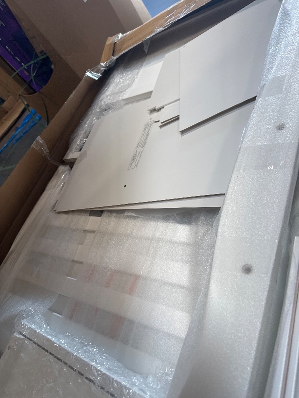 Photo 1 of ** USED** Storkcraft Portofino 5-in-1 Convertible Crib & Changer (White) – GREENGUARD Gold Certified, Fits Standard Crib Mattress, Converts to Toddler Bed and Full Bed, 4 Adjustable Mattress Heights