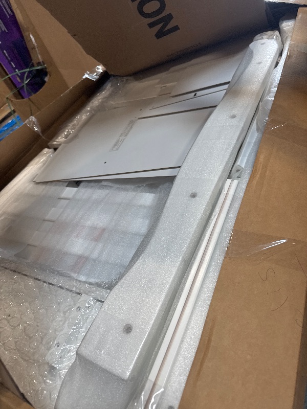 Photo 1 of ** USED** Storkcraft Portofino 5-in-1 Convertible Crib & Changer (White) – GREENGUARD Gold Certified, Fits Standard Crib Mattress, Converts to Toddler Bed and Full Bed, 4 Adjustable Mattress Heights