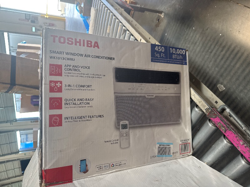 Photo 1 of ** VERY USED/ DIRTY / FUNCTIONAL TESTED /INCLUDEDCONTROL ** 8,000 BTU Window Air Conditioner,Cool Rooms Up to 350 Sq.Ft.,Smart Window AC Unit with Smartphone App or Remote Control,3 Fan Mode,Sleep&ECO Mode,Washable Filter,for Bedroom Apartment Office,New