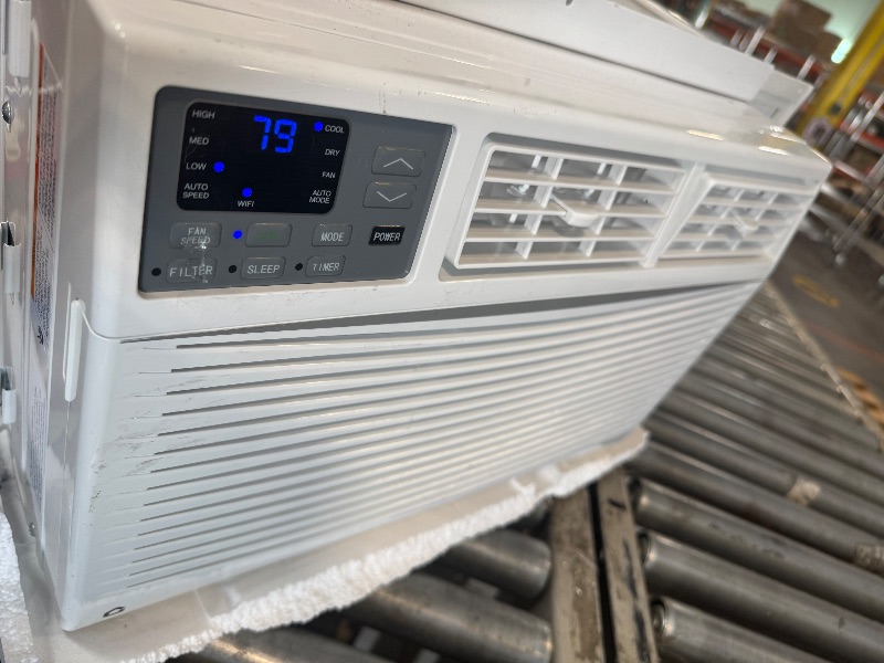 Photo 1 of ** VERY USED/ DIRTY / FUNCTIONAL TESTED /INCLUDEDCONTROL ** 8,000 BTU Window Air Conditioner,Cool Rooms Up to 350 Sq.Ft.,Smart Window AC Unit with Smartphone App or Remote Control,3 Fan Mode,Sleep&ECO Mode,Washable Filter,for Bedroom Apartment Office,New