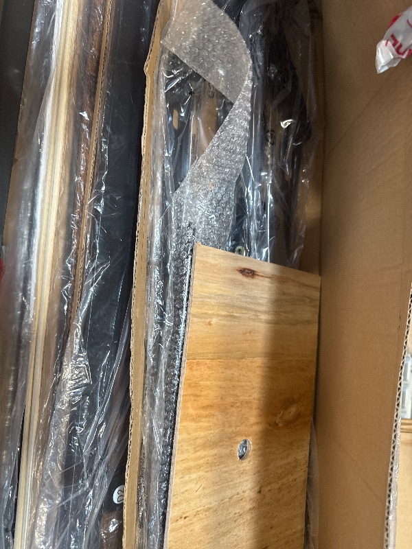 Photo 1 of ** VERY USED/ DAMAGE MINOR ** ** YITAHOME Queen Size Bed Frame with Lift Up Storage, Bed Frame Queen Size with 2-Tier Storage Headboard, LED Platform Bed with Charging Station, No Spring Box Needed, Rustic Brown