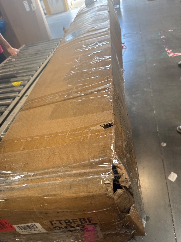 Photo 1 of ** VERY USED/ DAMAGE MINOR ** ** YITAHOME Queen Size Bed Frame with Lift Up Storage, Bed Frame Queen Size with 2-Tier Storage Headboard, LED Platform Bed with Charging Station, No Spring Box Needed, Rustic Brown