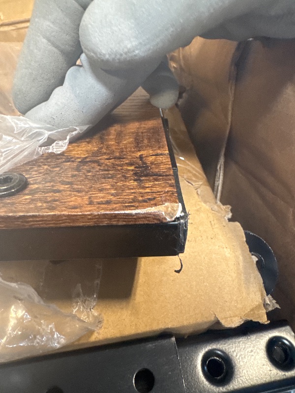 Photo 1 of ** VERY USED/ DAMAGE MINOR ** ** YITAHOME Queen Size Bed Frame with Lift Up Storage, Bed Frame Queen Size with 2-Tier Storage Headboard, LED Platform Bed with Charging Station, No Spring Box Needed, Rustic Brown