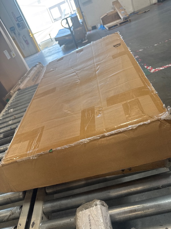 Photo 1 of ** USED / INCLUDED HARDWARE** IDEALHOUSE Twin Bed Frames, Upholstered Platform Bed Frame with Bookcase Headboard, Velvet Platform Bed Mattress Foundation, Heavy Duty Steel Support Legs, Easy Assembly, Noise Free, Cream White