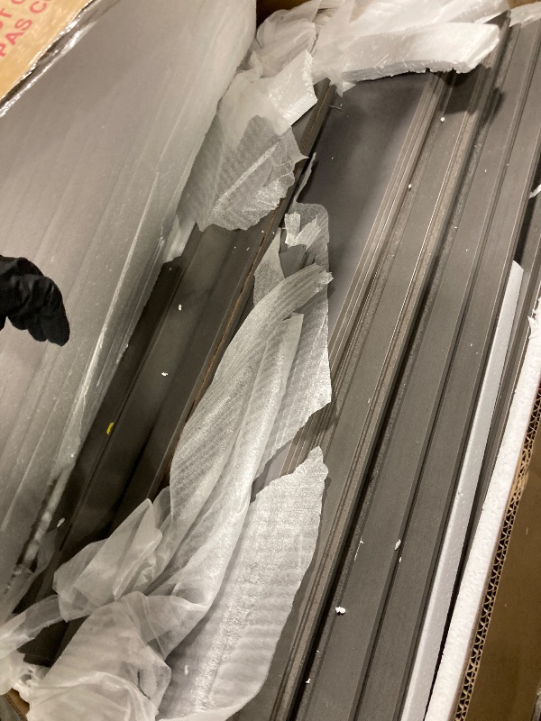 Photo 1 of ** USED/ 2 BOXES** ** FAVSH Queen Size Murphy Bed Built-in Charging Station & Storage Drawer, Rustic Country Style Wall Bed,Easy Assembly Solid Pine Wood Hidden Beds for Bedroom,Space-Saving, Antique Grey