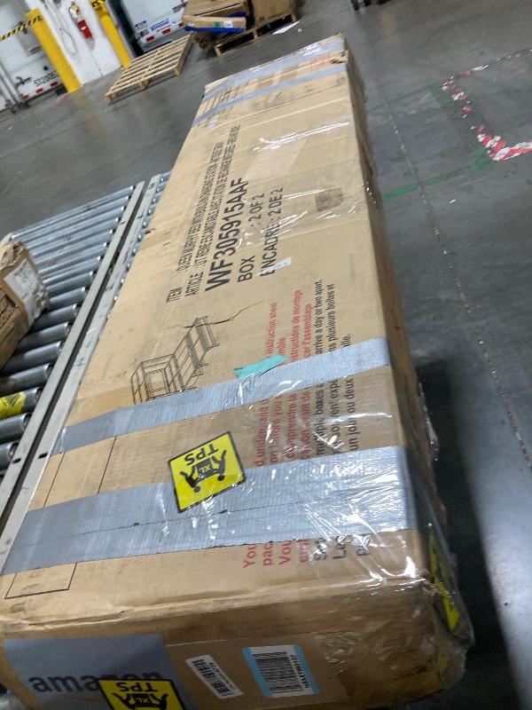 Photo 1 of ** USED/ 2 BOXES** ** FAVSH Queen Size Murphy Bed Built-in Charging Station & Storage Drawer, Rustic Country Style Wall Bed,Easy Assembly Solid Pine Wood Hidden Beds for Bedroom,Space-Saving, Antique Grey