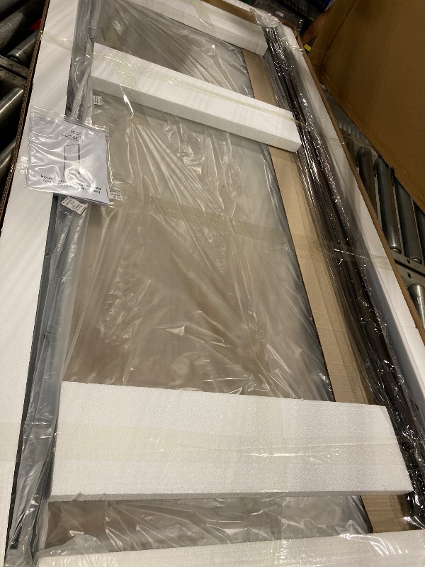 Photo 1 of ** BRAND NEW ITEM / INCLUDED HARDWARE AND MANUAL** **Bathroom Shower Door, Frameless Tempered Glass Shower Door, 34”W x 72”H Shower Panel, H-Type Single Shower Swing Door, Matte Black Finish with Handle