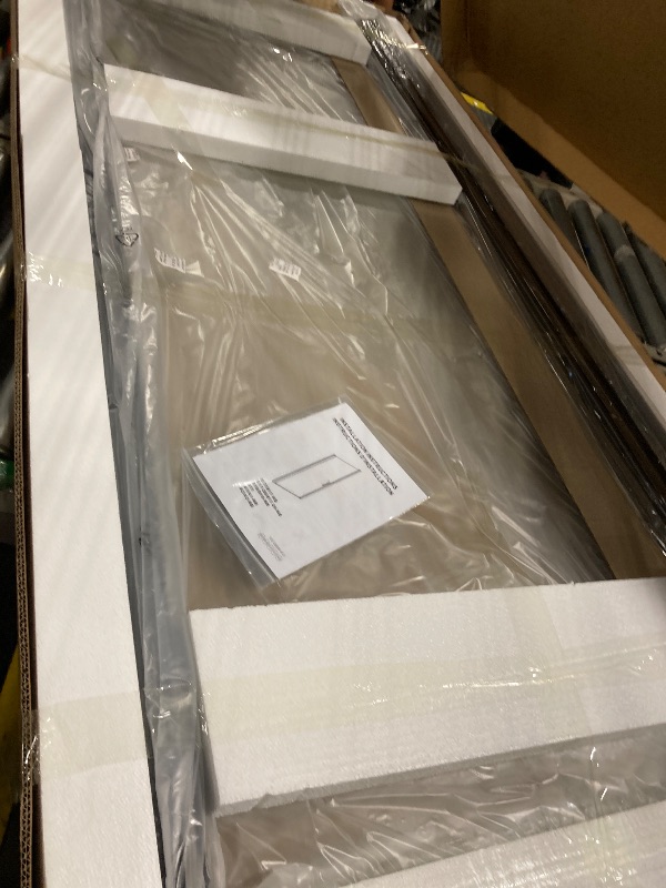 Photo 1 of ** BRAND NEW ITEM / INCLUDED HARDWARE AND MANUAL** **Bathroom Shower Door, Frameless Tempered Glass Shower Door, 34”W x 72”H Shower Panel, H-Type Single Shower Swing Door, Matte Black Finish with Handle