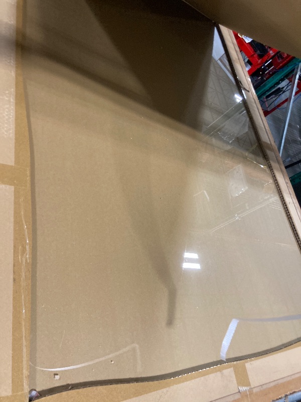 Photo 1 of ** NEW ** [Tempered Glass] 48" x 72" Glass Chair Mat, 1/5" Thick Office Chair Mat for Carpet or Hardwood Floor, Heavy Duty Hard Chair Mats with Round Corner and Polished Edge, Carpeted Floor Protector