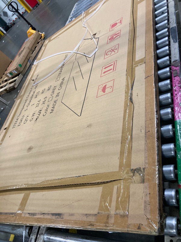 Photo 1 of ** NEW ** [Tempered Glass] 48" x 72" Glass Chair Mat, 1/5" Thick Office Chair Mat for Carpet or Hardwood Floor, Heavy Duty Hard Chair Mats with Round Corner and Polished Edge, Carpeted Floor Protector