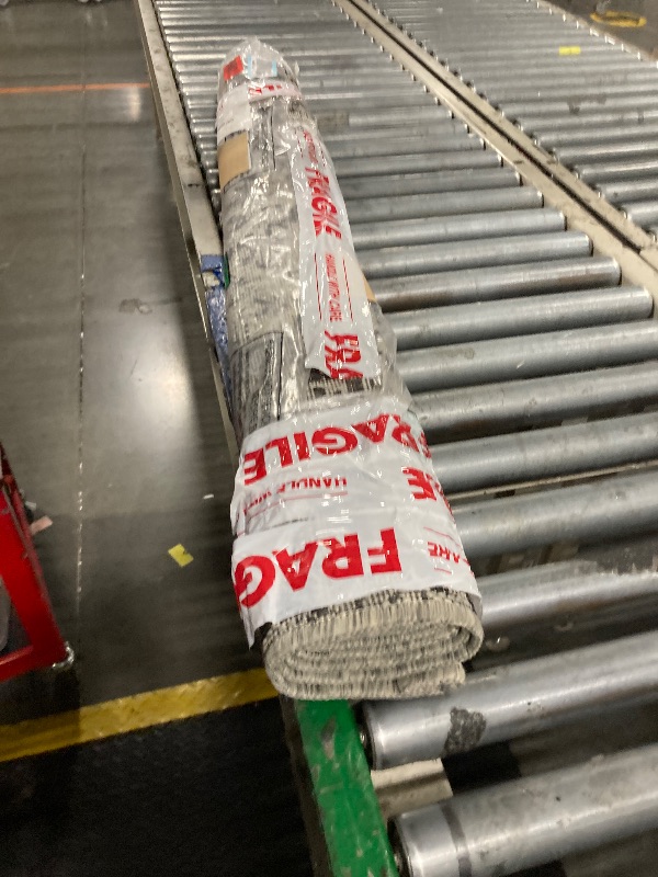 Photo 1 of ** USED ** JONATHAN Y Boho Medallion Indoor Outdoor Area Rug 4X6 Black/Gray, Estrella Textured Weave for Backyard, Patio, Porch, Easy-Cleaning, High Traffic, Pet-Friendly, Non-Shedding (SMB105D-4)