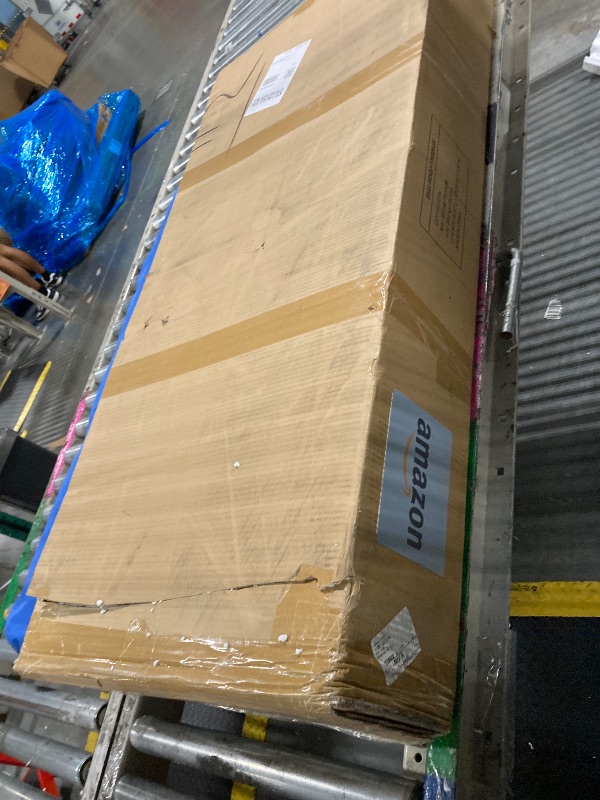 Photo 1 of ** NEW**Tribesigns Reception Desk with Counter, Modern Front Desk Reception Room Table with Cable Grommet, 47 inch Retail Counter for Checkout, Lobby, Beauty Salon, Home Office Desk, White