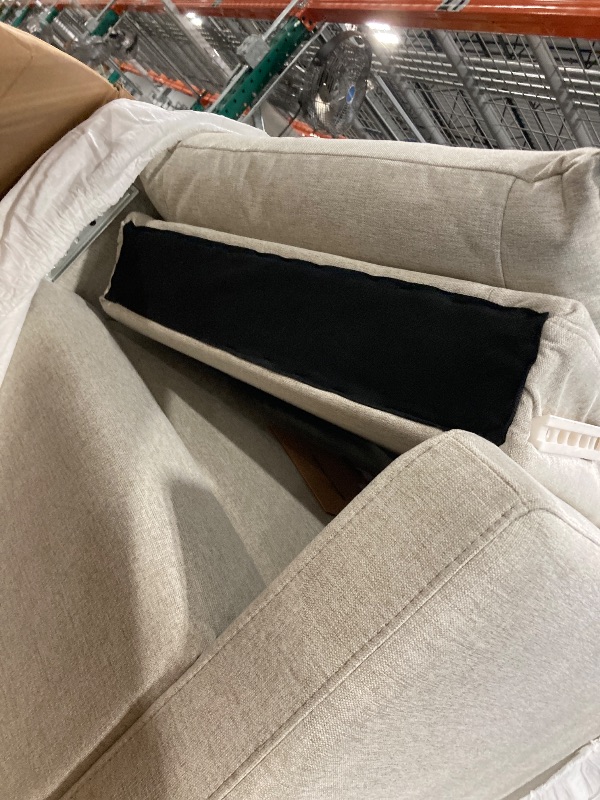 Photo 1 of ** NEW** Babyletto Cali Pillowback Swivel Glider in Performance Beach Eco-Weave, Water Repellent & Stain Resistant, Greenguard Gold and CertiPUR-US Certified